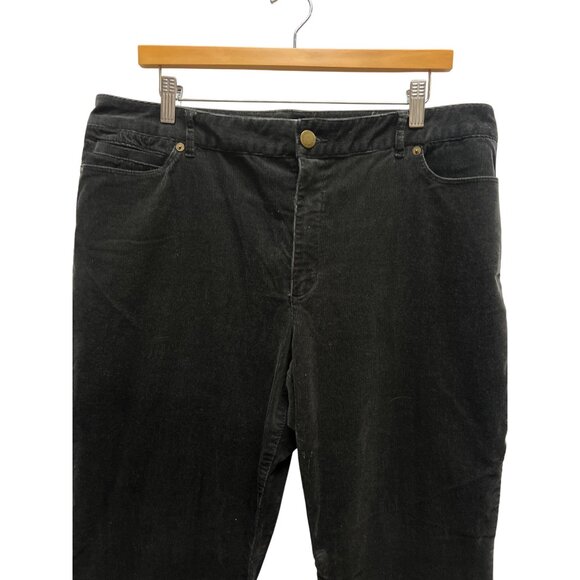 Coldwater Creek Natural Fit Bootcut Black Corduroy Pants - Picture 3 of 7